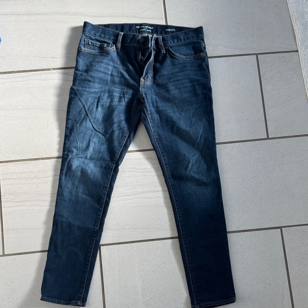 Banana Republic Men's Deep Blue Skinny Jeans